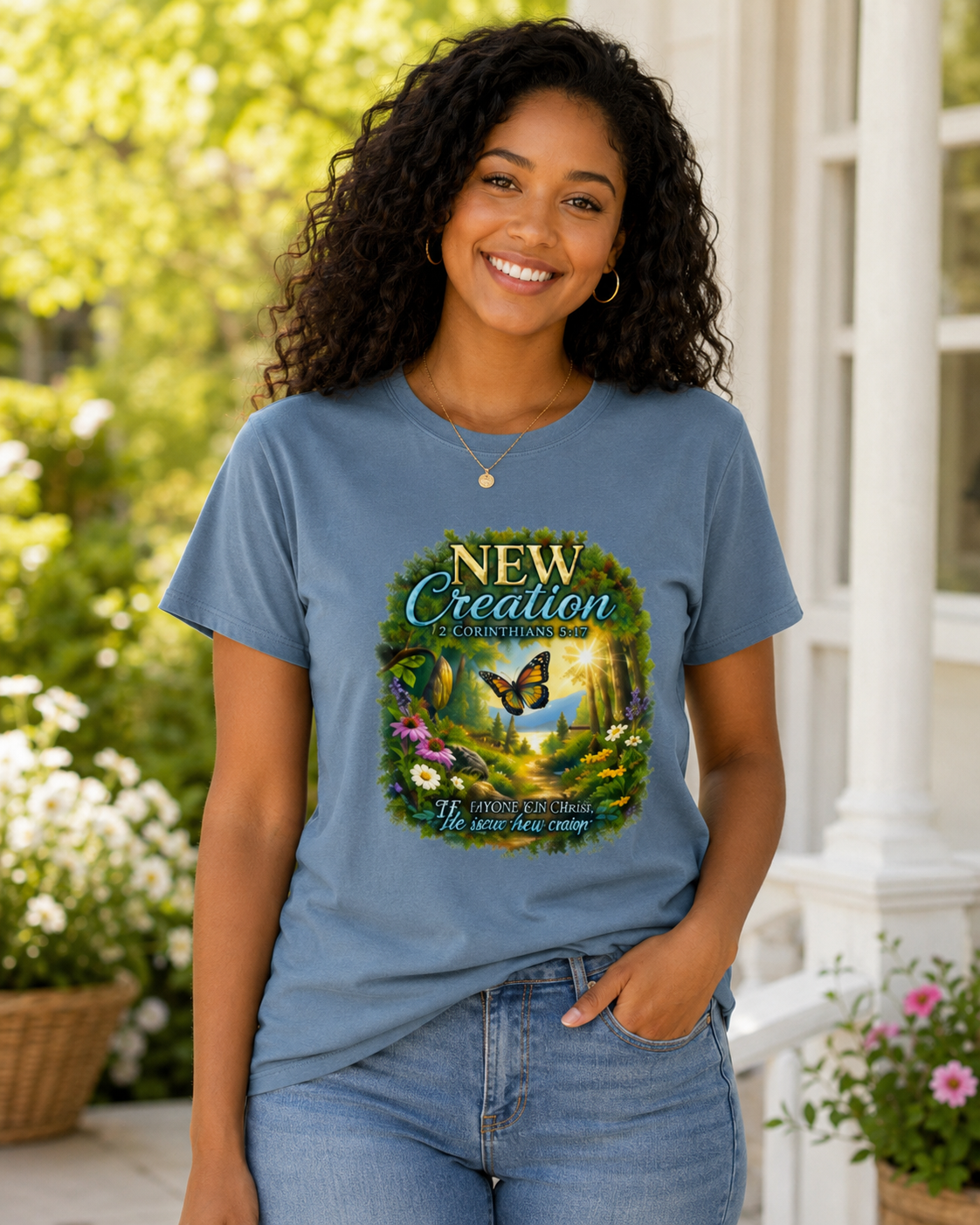 New Creation | 2 Corinthians 5:17 | Christian T-Shirt