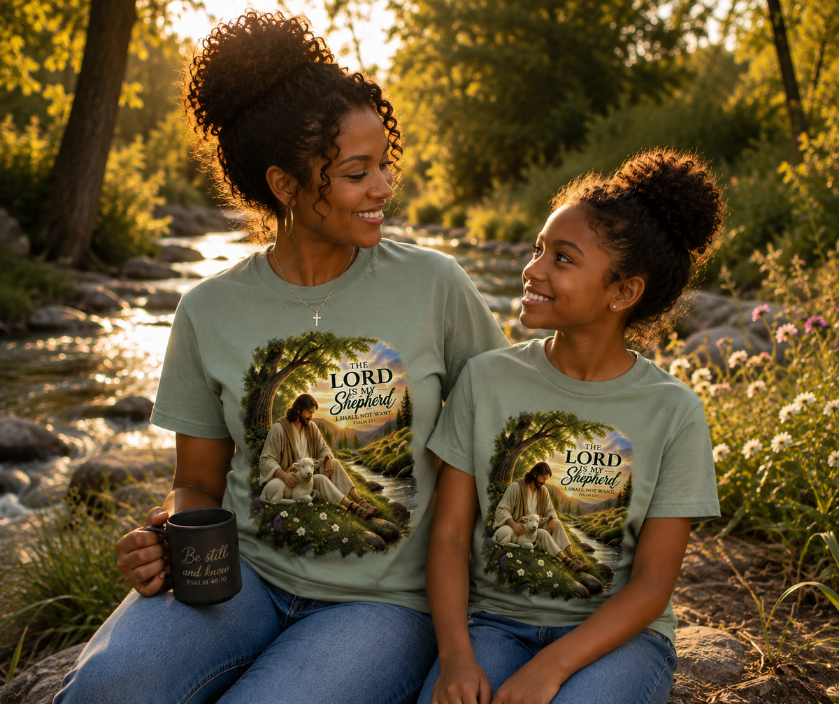 The Lord Is My Shepherd | Psalm 23:1 | Christian T-Shirt
